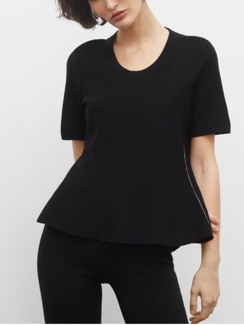 Club Monaco Peplum Knit Top